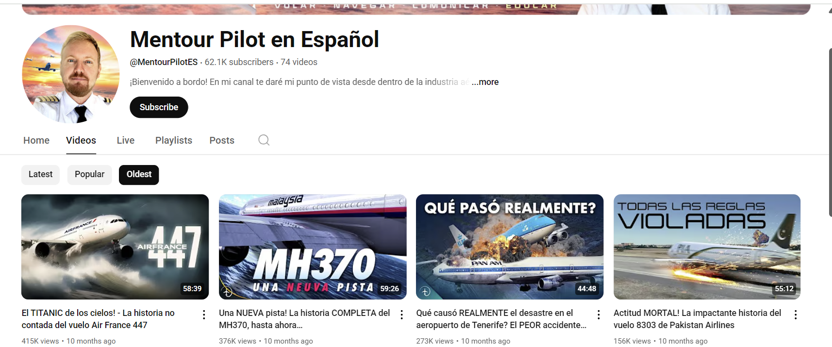 Mentour Pilot Spanish Channel Icon